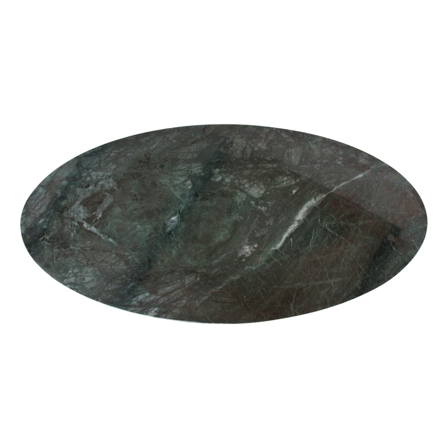 Ovale marmeren salontafel Groen 120x60x38 cm