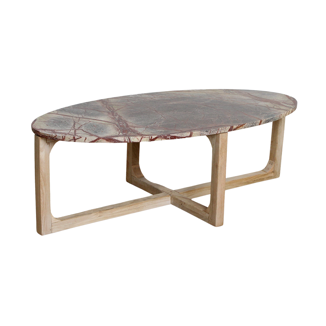 Marmeren salontafel bizar - 120x60x38 cm