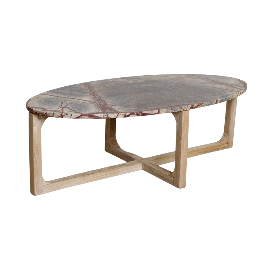 Marmeren salontafel bizar - 120x60x38 cm