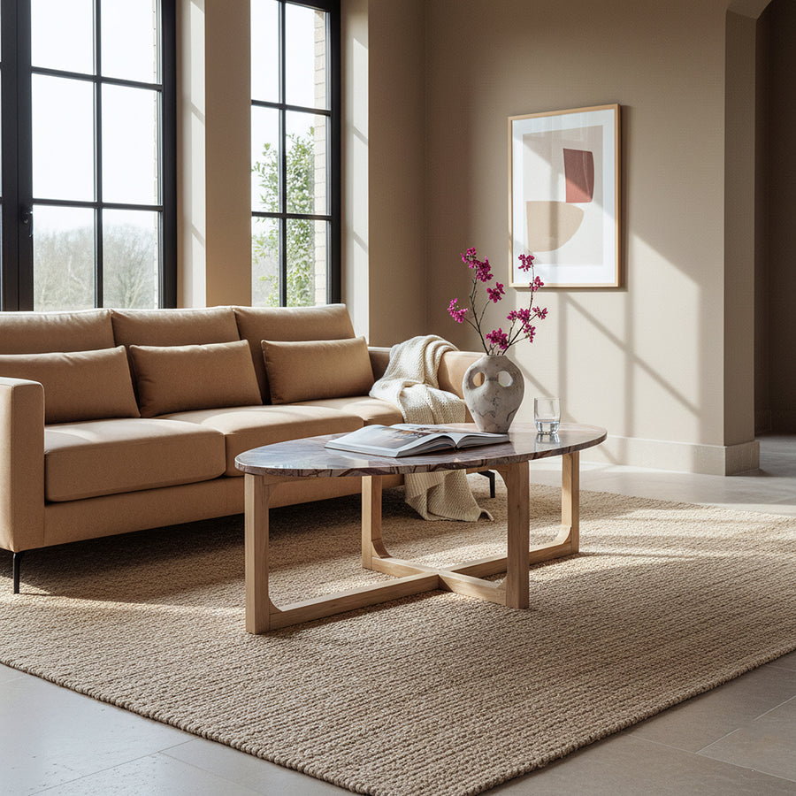 Marmeren salontafel bizar - 120x60x38 cm