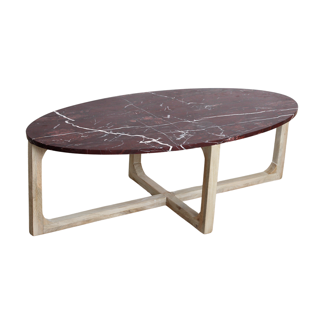 Marmeren salontafel cherry - 120x60x38 cm
