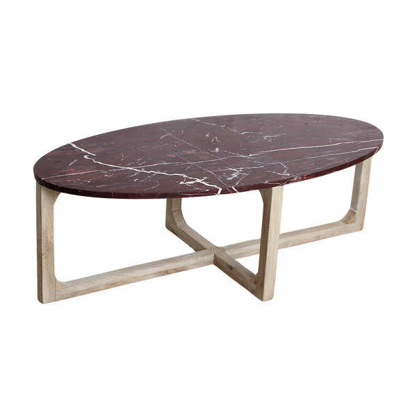 Marmeren salontafel cherry - 120x60x38 cm