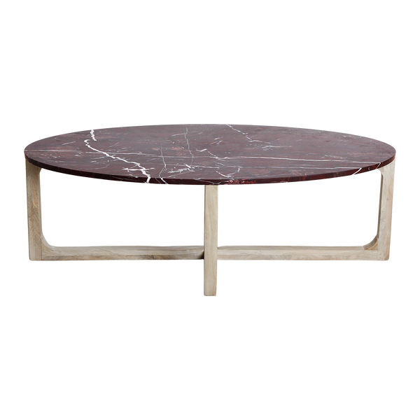 Marmeren salontafel cherry - 120x60x38 cm