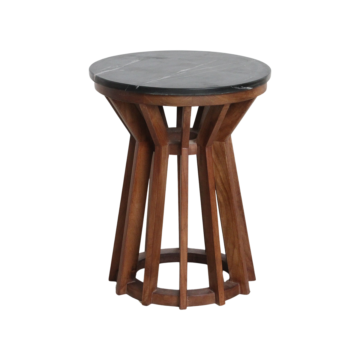 Sabah marmeren bijzettafel zwart