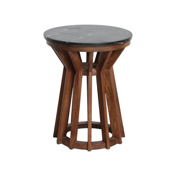 Sabah marmeren bijzettafel zwart
