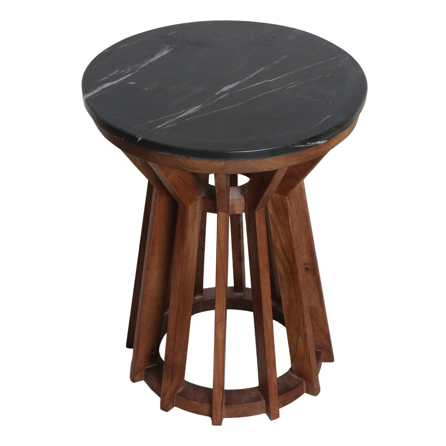 Sabah marmeren bijzettafel zwart