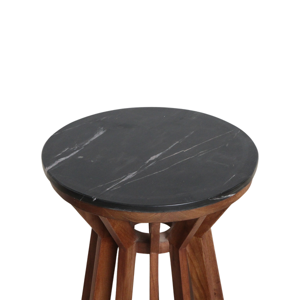 Sabah marmeren bijzettafel zwart