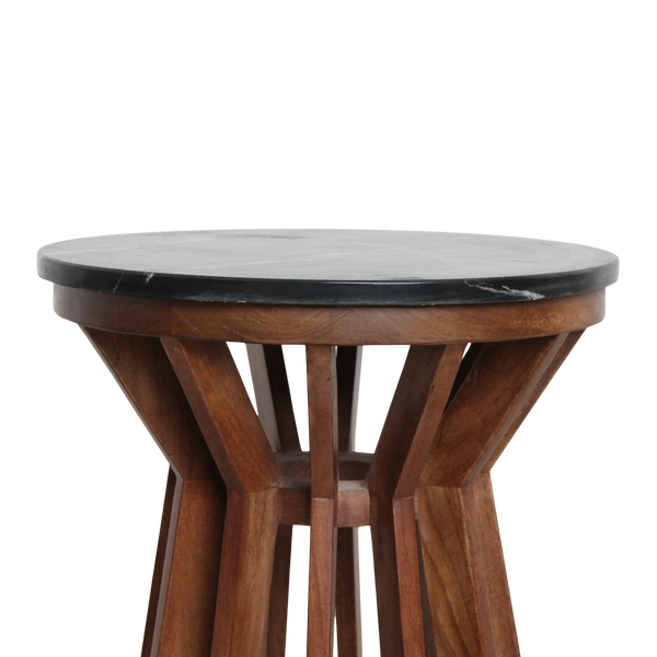 Sabah marmeren bijzettafel zwart