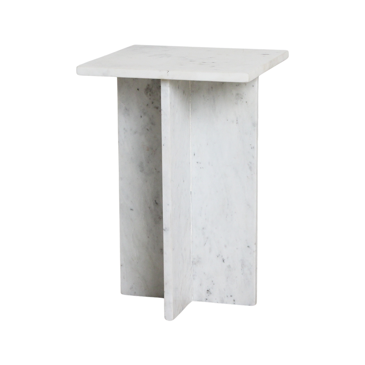 Beijing wit marmeren bijzettafel - 35x35x50 cm