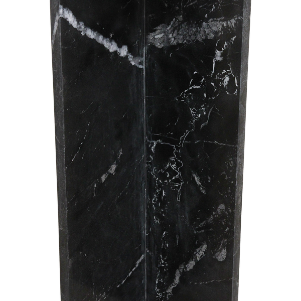 Shanghai zwart marmeren bijzettafel - 35x35x50 cm