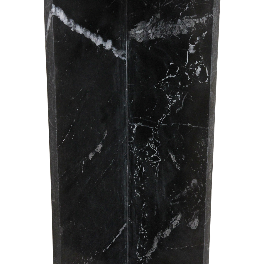 Shanghai zwart marmeren bijzettafel - 35x35x50 cm