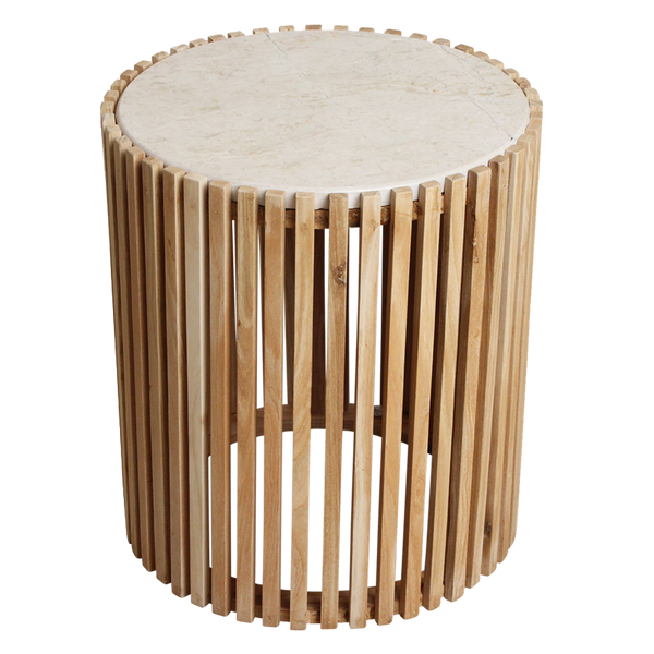 Infinity ronde marmeren bijzettafel