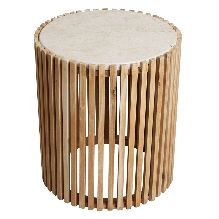 Infinity ronde marmeren bijzettafel