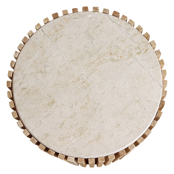 Infinity ronde marmeren bijzettafel