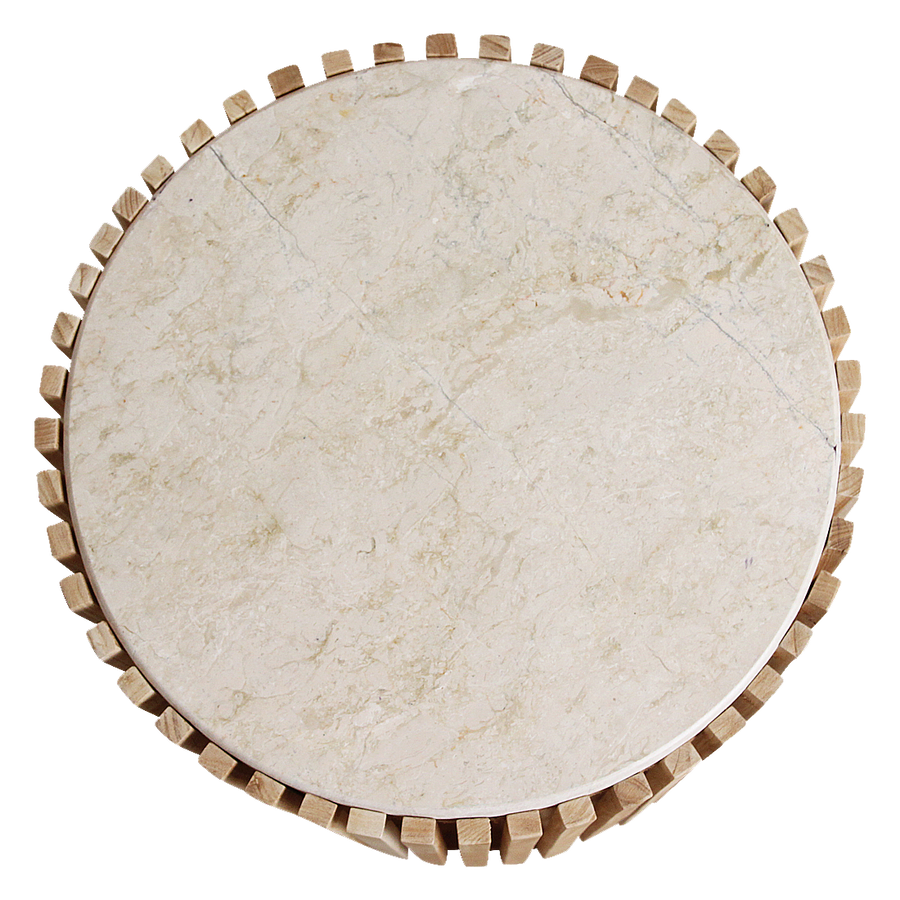 Infinity ronde marmeren bijzettafel