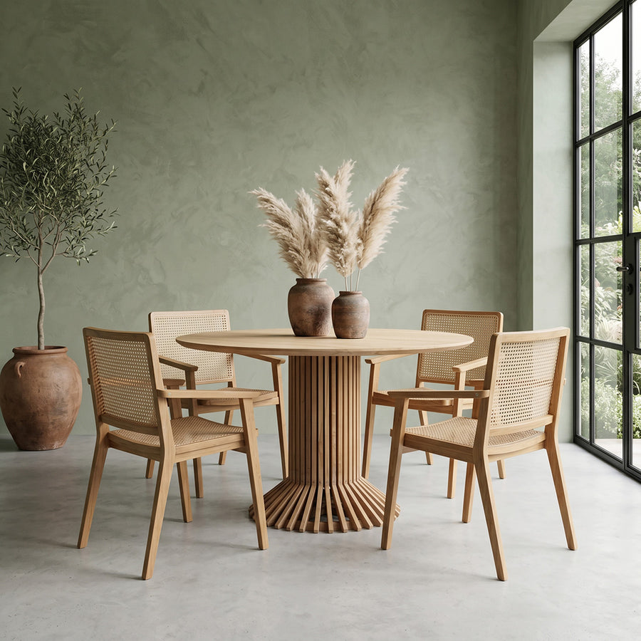 Eiffel Eiffel teakhouten ronde eettafel Ø 140 cm
