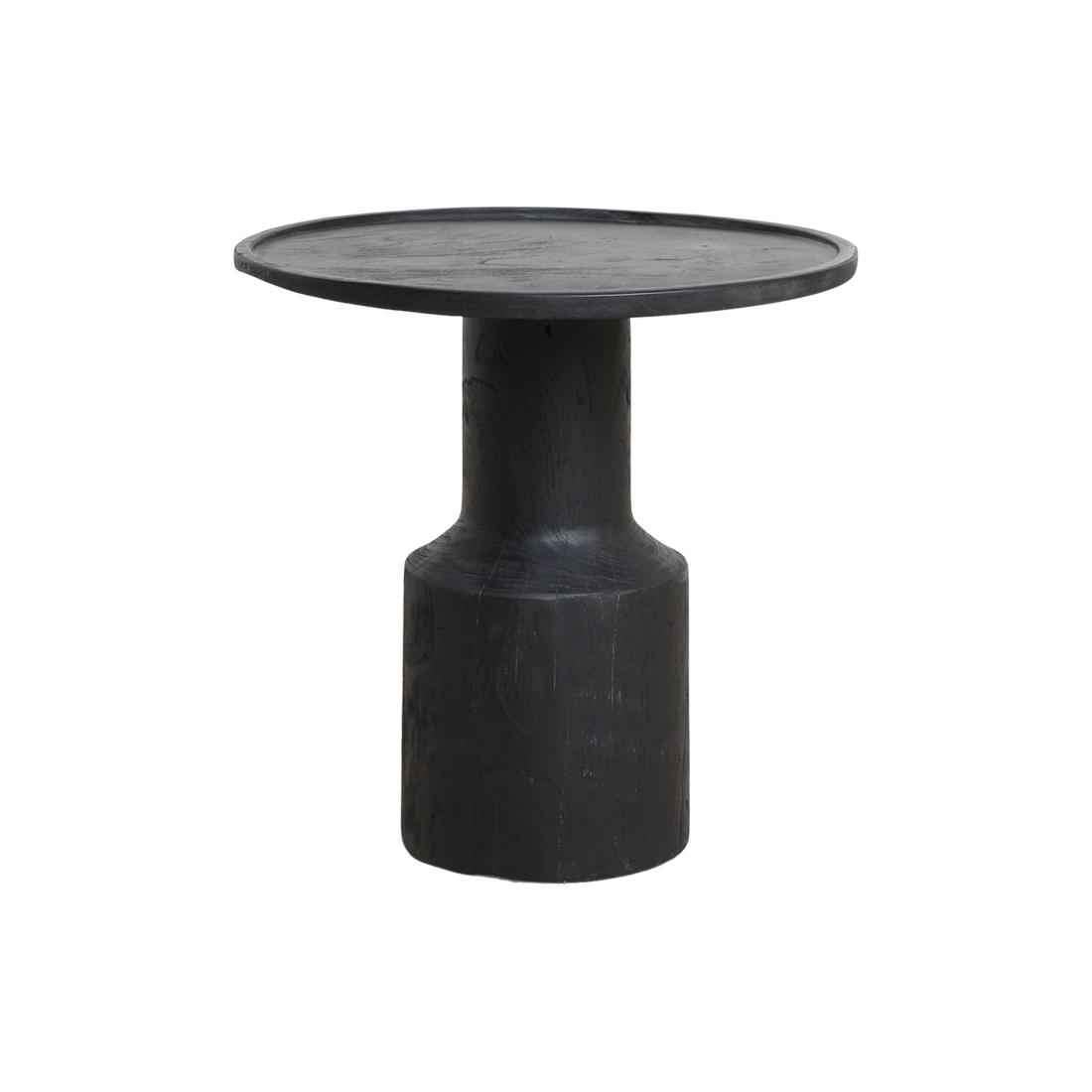 Nero teakhouten bijzettafel midnight - zwart
