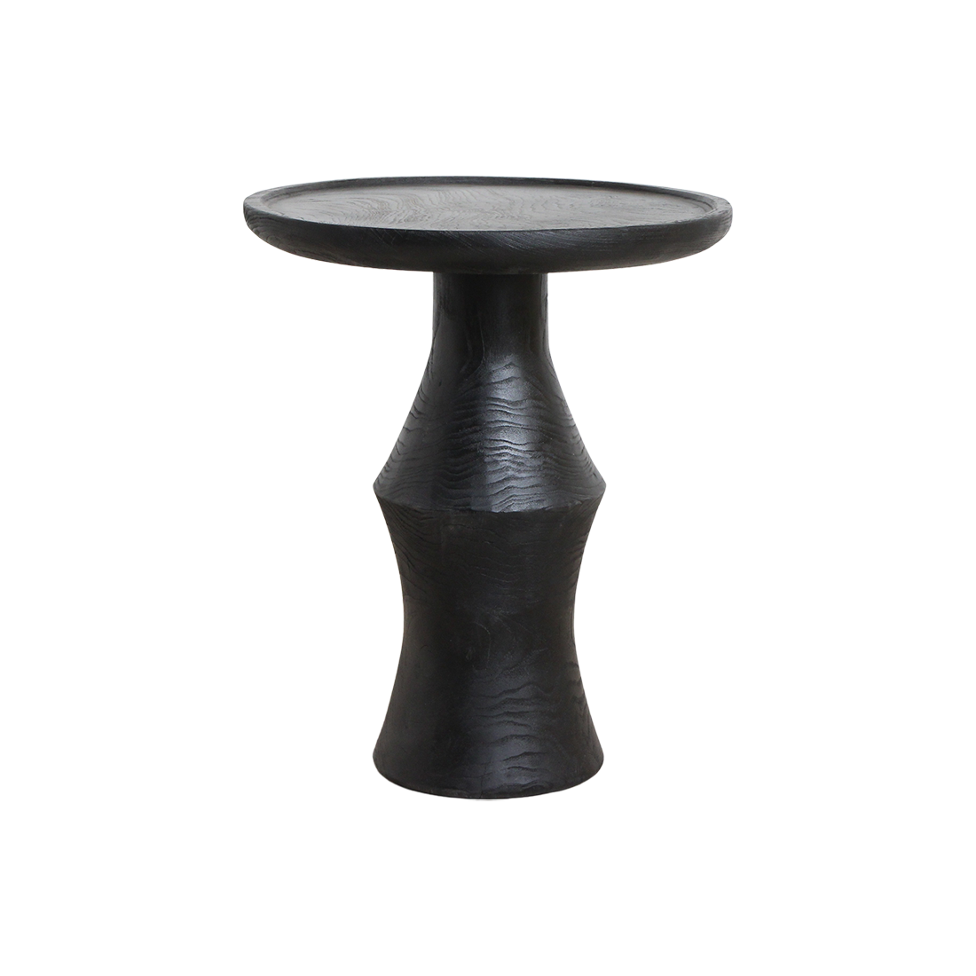 Nero teakhouten bijzettafel twilight - zwart