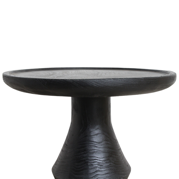 Nero teakhouten bijzettafel twilight - zwart