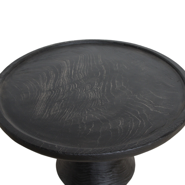 Nero teakhouten bijzettafel twilight - zwart