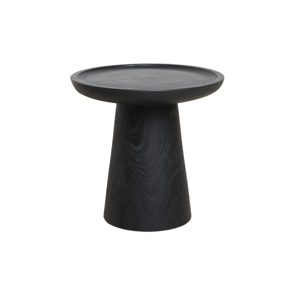 Nero teakhouten bijzettafel dusk - zwart