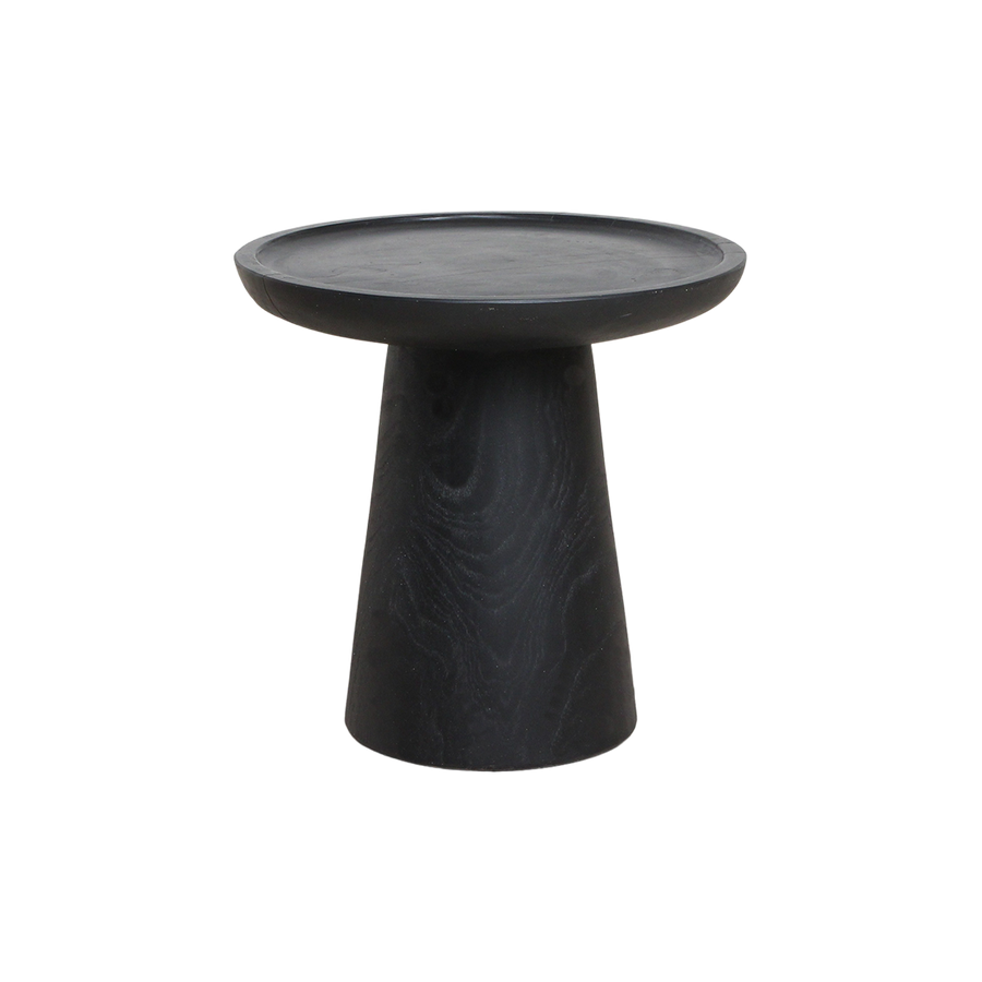 Nero teakhouten bijzettafel dusk - zwart