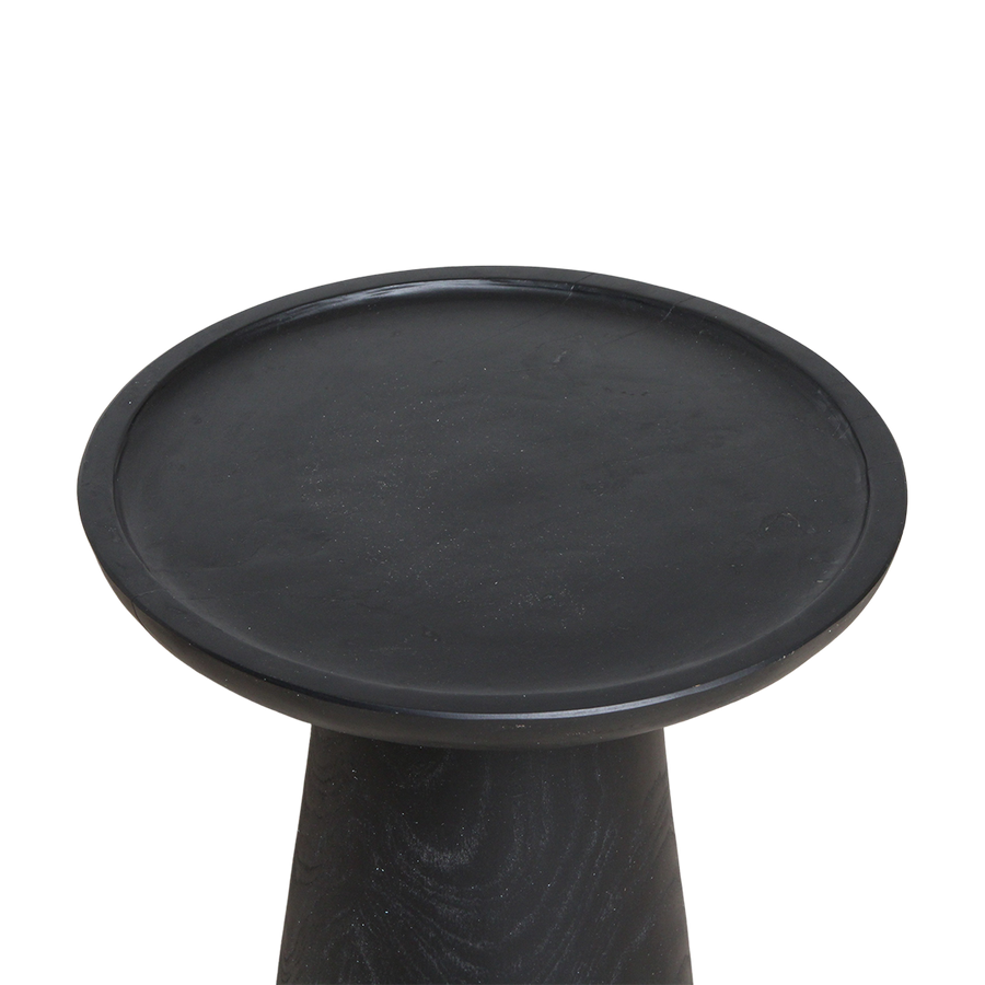 Nero teakhouten bijzettafel dusk - zwart