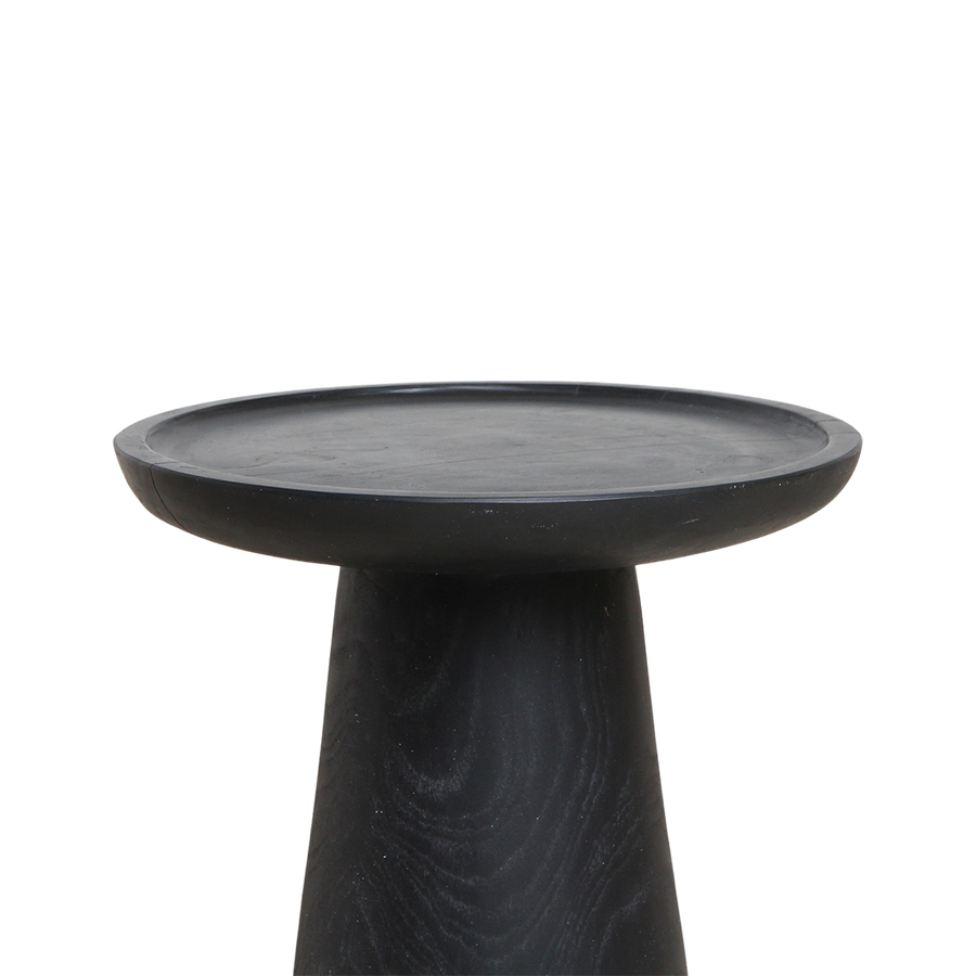 Nero teakhouten bijzettafel dusk - zwart