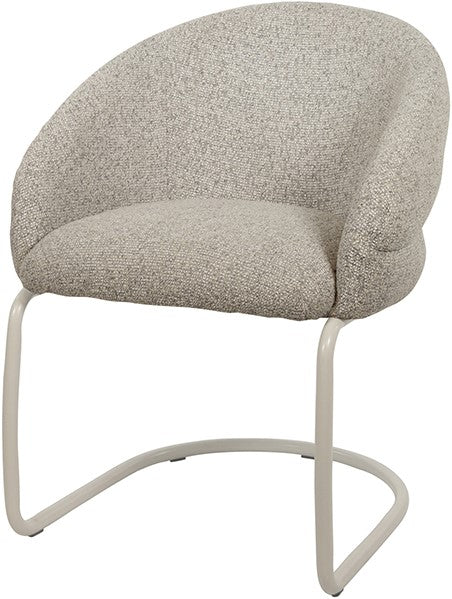 Taylor - armstoel - beige onderstel - puente - stone 09