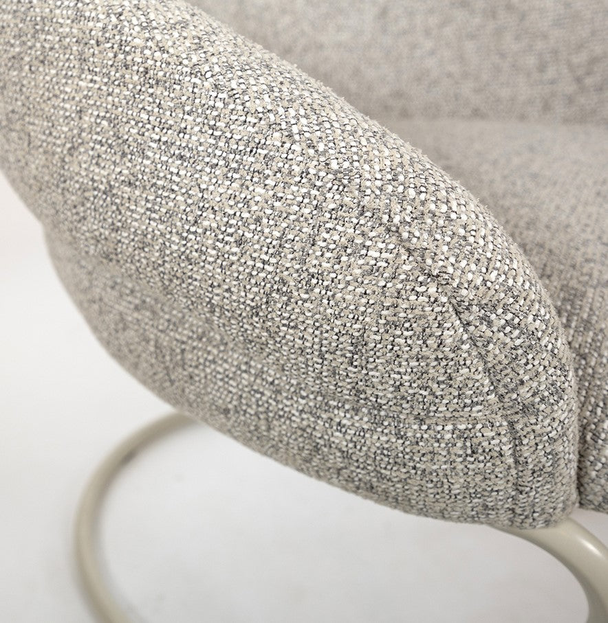 Taylor - armstoel - beige onderstel - puente - stone 09