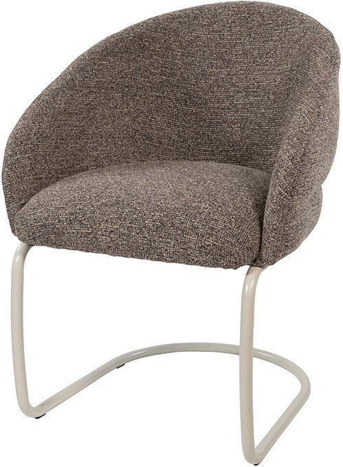 Taylor - armstoel - beige onderstel - present - brown 440