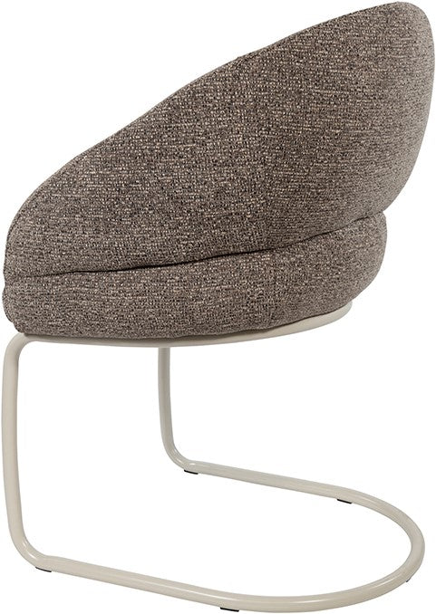 Taylor - armstoel - beige onderstel - present - brown 440