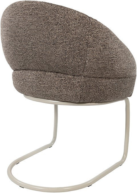 Taylor - armstoel - beige onderstel - present - brown 440