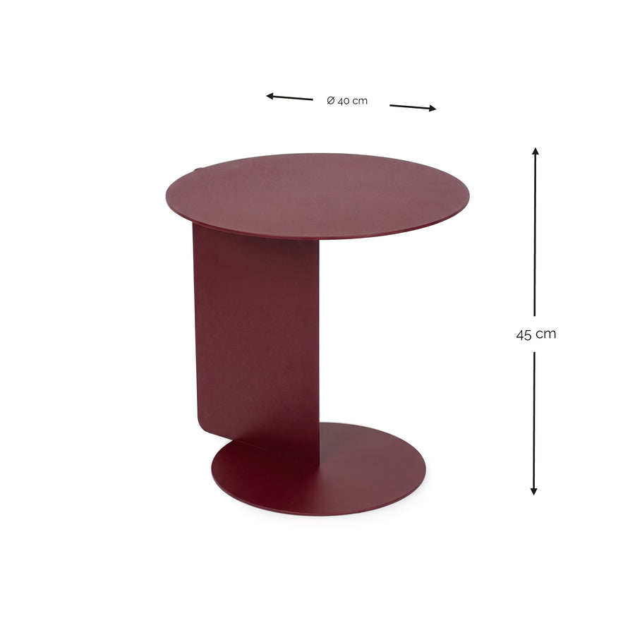 Bijzettafel Salsa burgundy