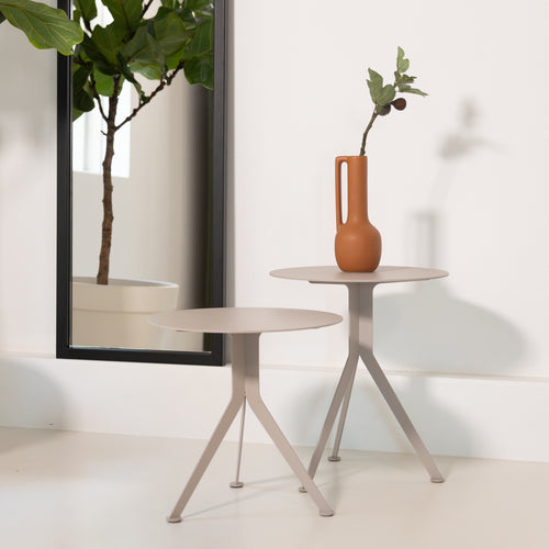 Bijzettafel Daley High silky taupe
