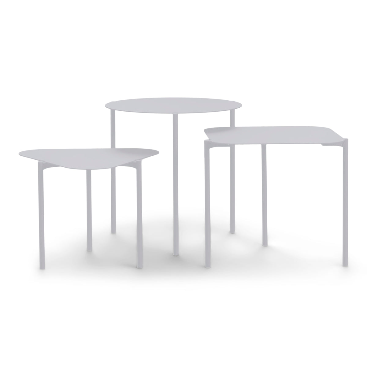 Bijzettafel Do-re-mi grijs
