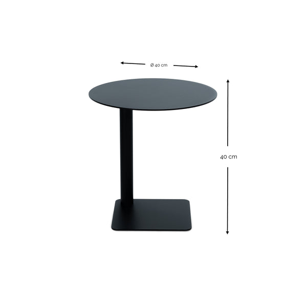 Bijzettafel Sunny 40 zwart