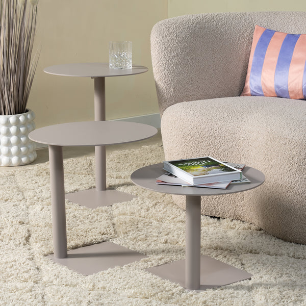 Bijzettafel Sunny 40 silky taupe