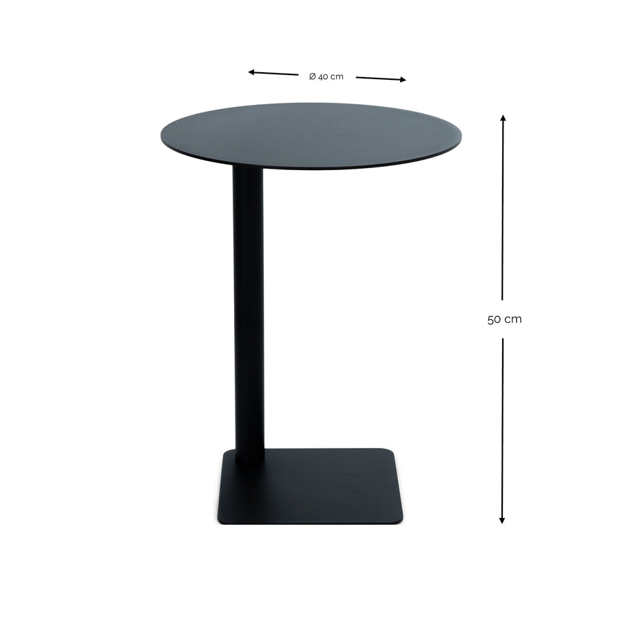 Bijzettafel Sunny 50 zwart