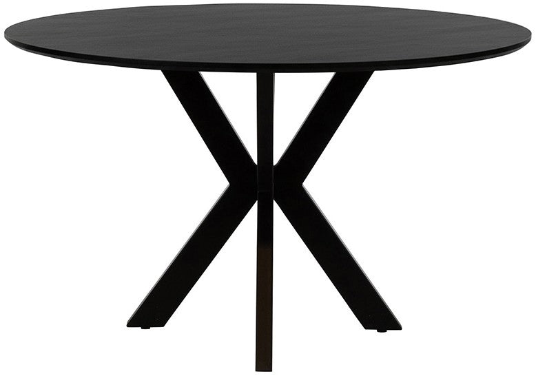 Eetkamertafel ø120, acacia black