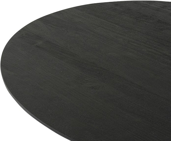 Eetkamertafel ø120, acacia black