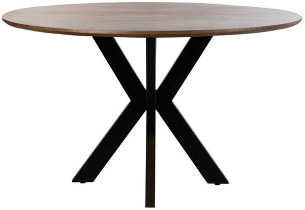 Eetkamertafel ø150, mango brown walnut