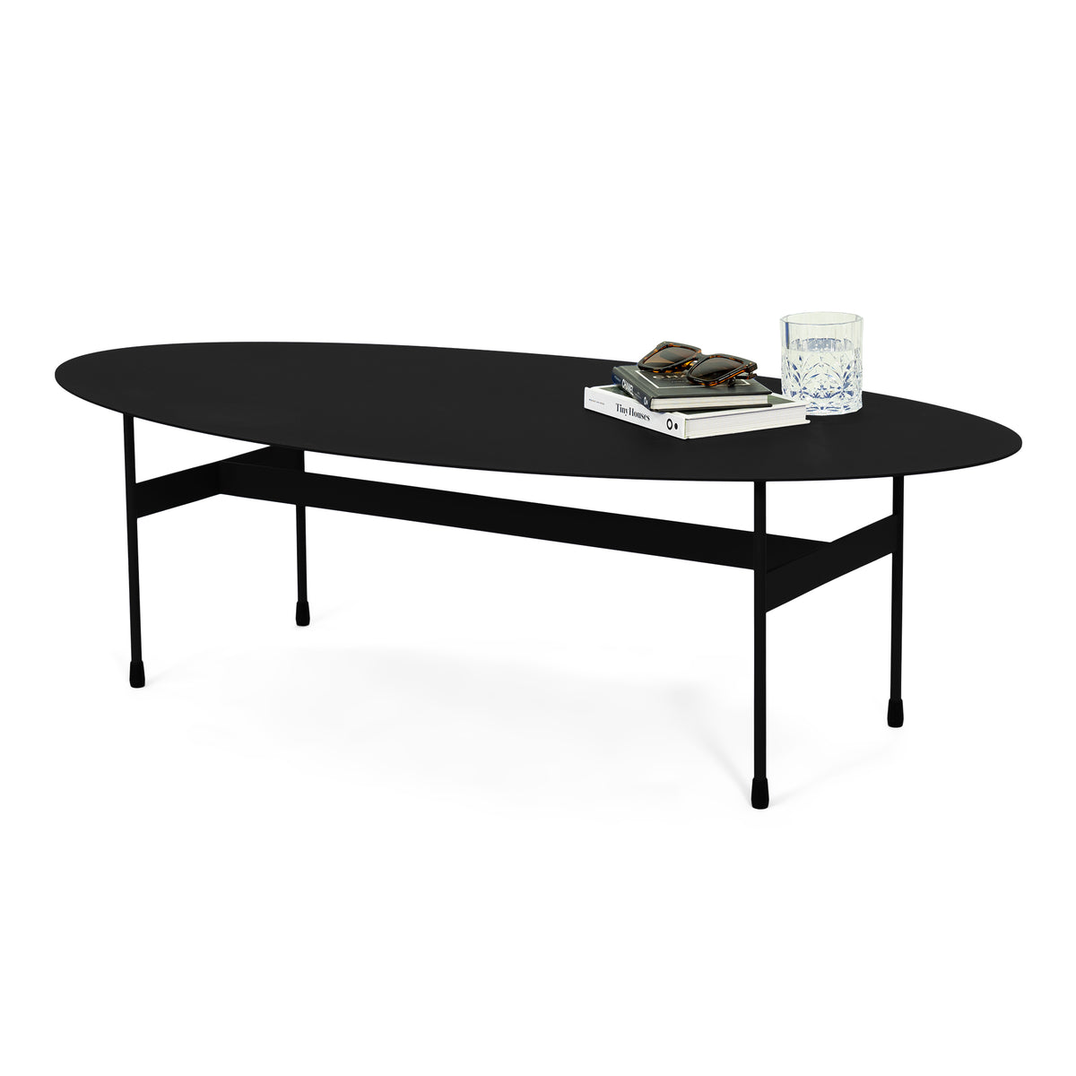 Salontafel Mira Oval zwart