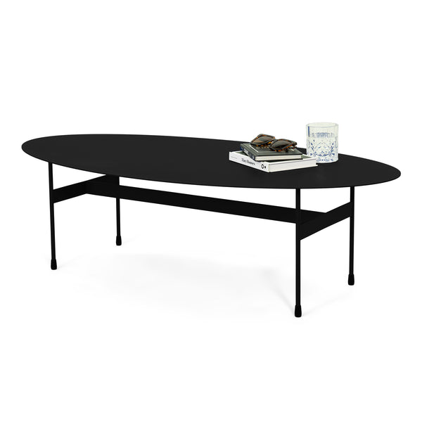 Salontafel Mira Oval zwart