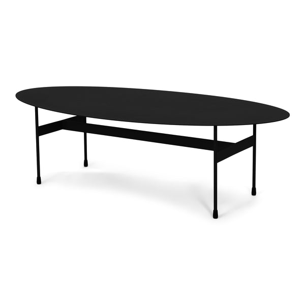 Salontafel Mira Oval zwart