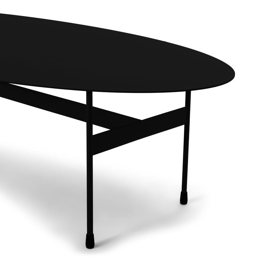 Salontafel Mira Oval zwart