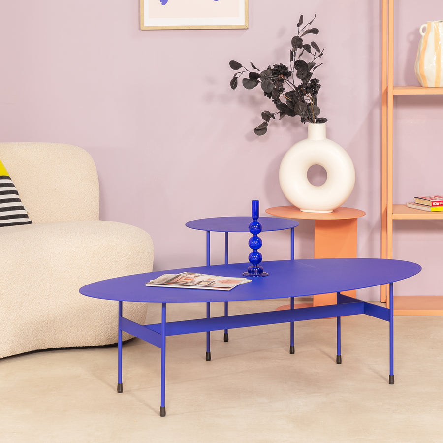 Salontafel Mira Oval ultramarine