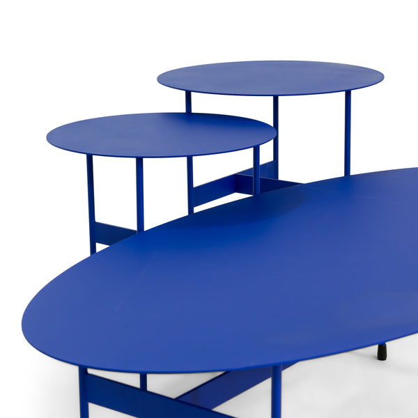 Salontafel Mira Oval ultramarine