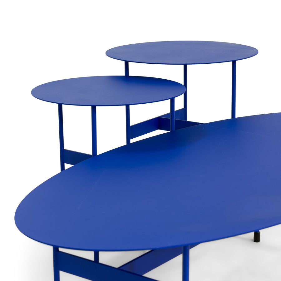 Salontafel Mira Oval ultramarine