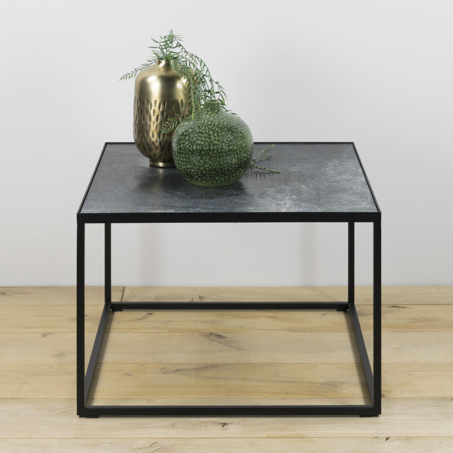 Salontafel Tijl 60 X 60 zwart